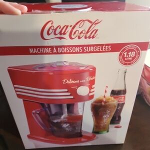 Coca Cola Red Frozen Drink Machine - Retro-Inspired Home Slush Maker